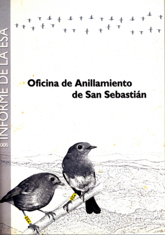eraztunketa txostenaren estalkia 2005 eraztunketa txostenaren estalkia 2005