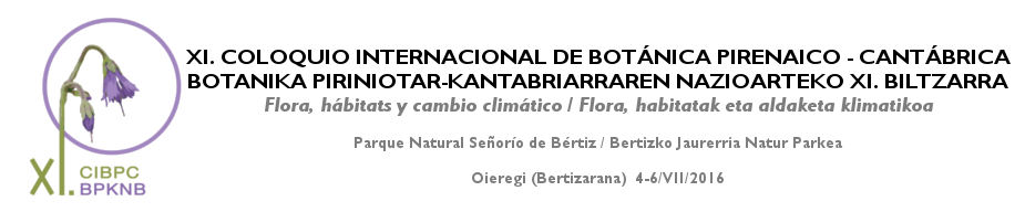 XI. Coloquio Internacional de Botánica Flora Cantabro-Pirenaica