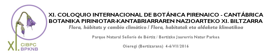 XIr Colloque Internatonal de Botanique Pyrénéo-Cantabrique