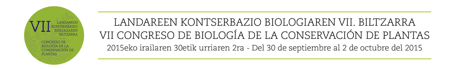 VII Congreso Nacional de Biología de Conservación de Plantas